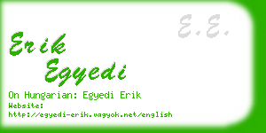 erik egyedi business card